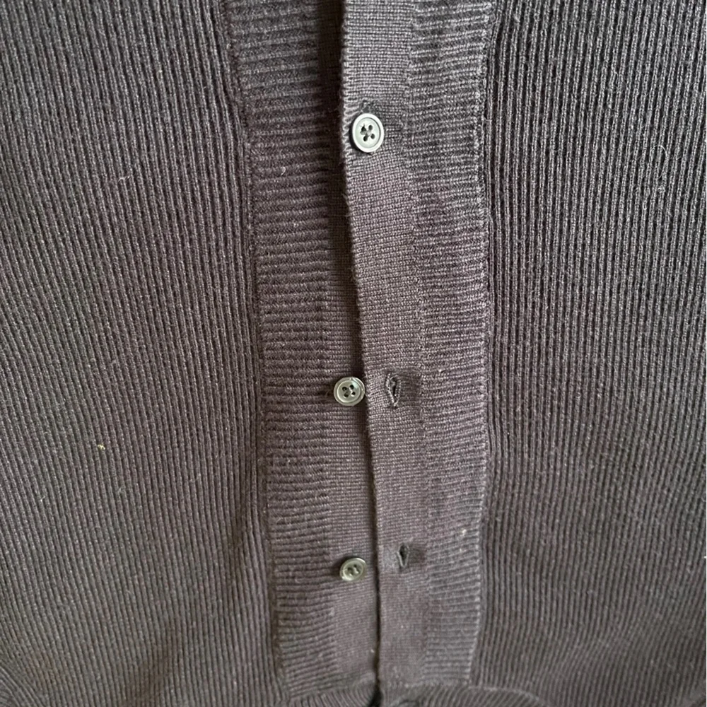NEW Talbots Ribbed Button-Front Cardigan - Picture 4 of 5